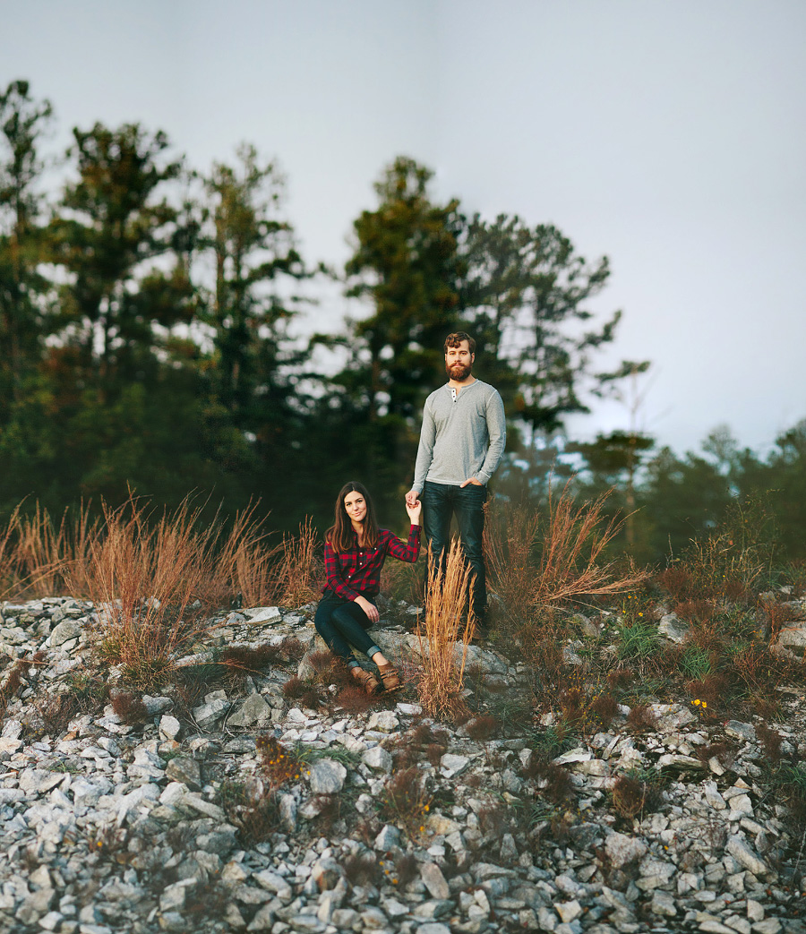 Jess And Dustin Arabia Mountain Engagement Shoot Ben And Colleen Wedding Photographers